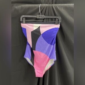 Kate Spade Pink and Blue One Piece Swimsuit